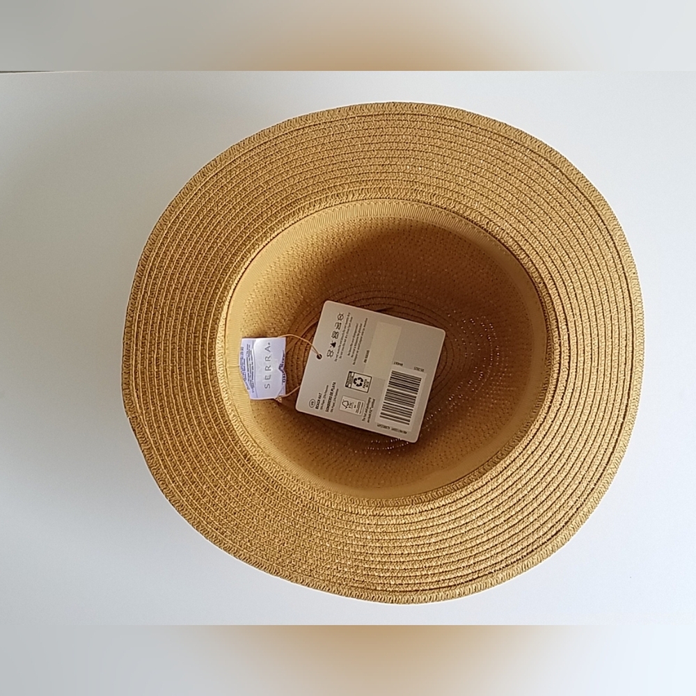 Straw Fedora Hat with Tassel Band - Picture 6 of 10